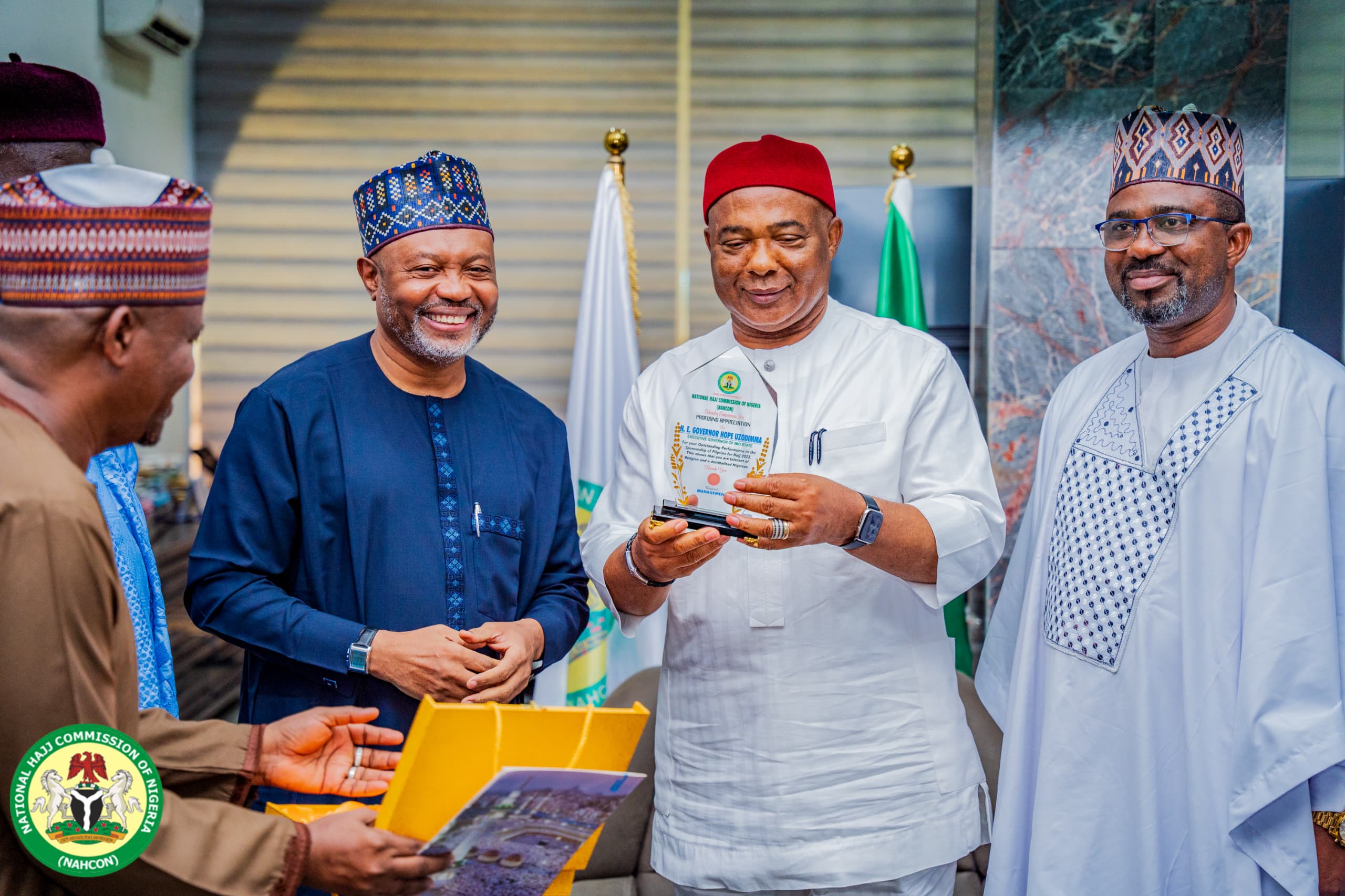 NAHCON Chairman receives Imo State Governor, hails support to intending pilgrims